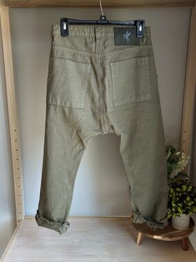 One Teaspoon Safari Sinner Pants‎ Militaire Green Women's 24 Barrel Tapered